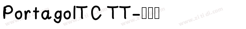 PortagoITC TT字体转换